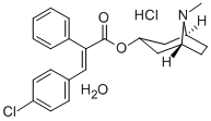 CINNAMIC ACID, p-CHLORO-alpha-PHENYL-, 3-TROPANYL ESTER, HYDROCHLORIDE , HYDRATE Struktur