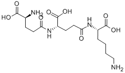 H-GAMMA-GLU-GAMMA-GLU-LYS-OH Struktur