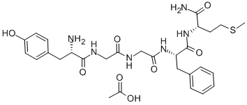 METHIONINE ENKEPHALINAMIDE ACETATE SALT Struktur