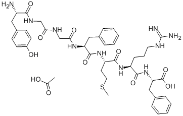 METHIONINE ENKEPHALIN-ARG-PHE ACETATE SALT Struktur