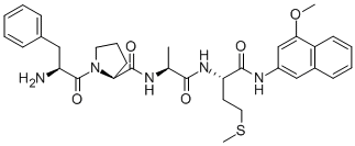 PHE-PRO-ALA-MET 4-METHOXY-BETA-NAPHTHYLAMIDE Struktur