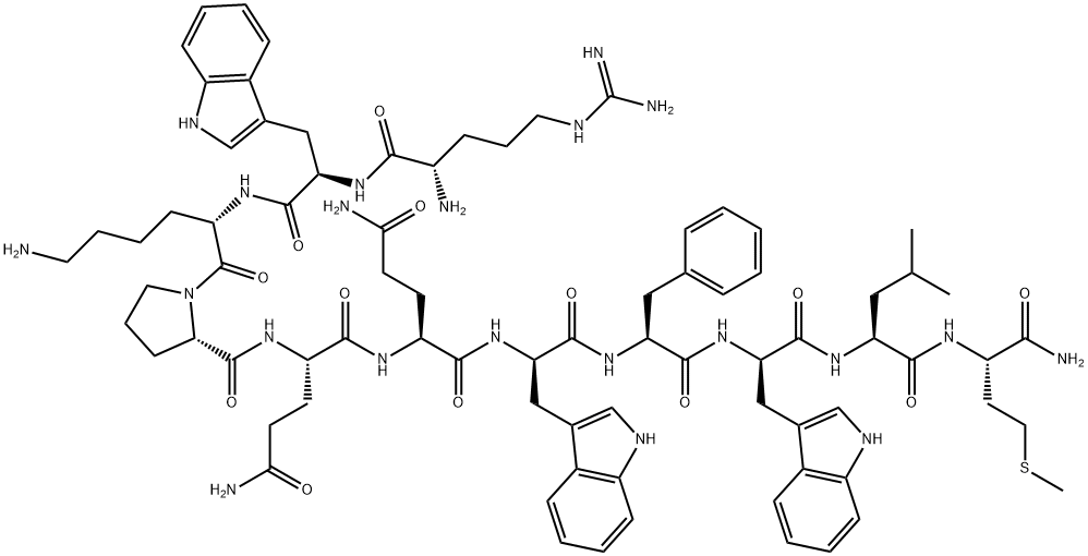 (D-TRP2,7,9)-SUBSTANCE P Struktur