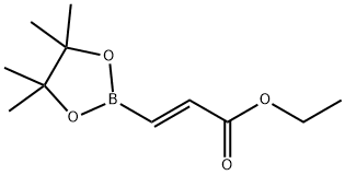 (E)-3-(4,4,5,5-テトラメチル-1,3,2-ジオキサボロラン-2-イル)アクリル酸エチル 化學(xué)構(gòu)造式