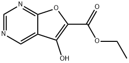 Ethyl 5-hydroxyfuro[2,3-d]pyrimidine-6-carboxylate Struktur