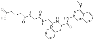 N-GLUTARYL-GLY-PHE 4-METHOXY-BETA-NAPHTHYLAMIDE Struktur