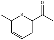 Ethanone, 1-(3,6-dihydro-6-methyl-2H-thiopyran-2-yl)- (9CI) Struktur