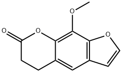 5,6-DIHYDRO-9-METHOXY-7H-FURO[3,2-G][1]BENZOPYRAN-7-ONE Struktur