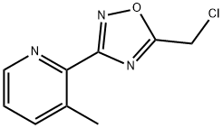 2-(5-Chloromethyl-[1,2,4]oxadiazol-3-yl)-3-methyl-pyridine Struktur