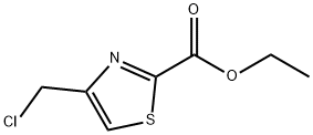 2-Thiazolecarboxylicacid,4-(chloromethyl)-,ethylester(6CI,9CI) Struktur