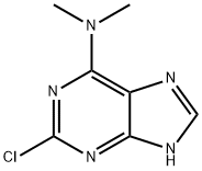 2-CHLORO-N,N-DIMETHYL-9H-PURIN-6-AMINE Struktur