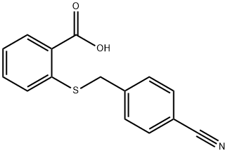 2-(4-CYANO-BENZYLSULFANYL)-BENZOIC ACID Struktur