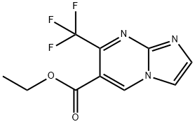 Ethyl 7-(trifluoroMethyl)iMidazo[1,2-a]pyriMidine-6-carboxylate Struktur