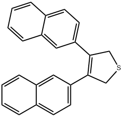 3,4-DI-NAPHTHALEN-2-YL-2,5-DIHYDRO-THIOPHENE Struktur