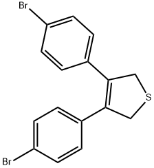 3,4-BIS-(4-BROMO-PHENYL)-2,5-DIHYDRO-THIOPHENE Struktur