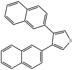 3,4-DI-NAPHTHALEN-2-YL-THIOPHENE Struktur