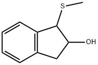 2-hydroxy-1-methylthioindane Struktur