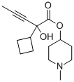 1-Methyl-4-piperidyl cyclobutyl(1-propynyl)glycolate Struktur