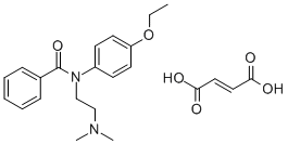 N-(2-(Dimethylamino)ethyl)-p-benzophenetidide fumarate Struktur