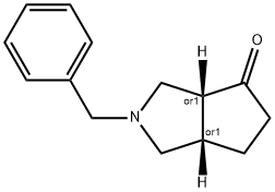 cis-2-Benzylhexahydrocyclopenta[c]pyrrol-4(1H)-one Struktur