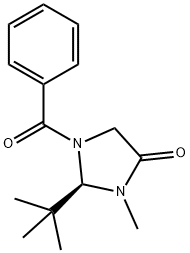 (2R)-(-)-1-BENZOYL-2-TERT-BUTYL-3-METHYL-4-IMIDAZOLIDINONE Struktur