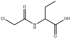 N-CHLOROACETYL-DL-2-AMINO-N-BUTYRIC ACID (ALPHA-) Struktur