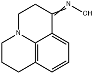 2,3,6,7-Tetrahydro-1H,5H-benzo[ij]quinolizin-1-one oxime Struktur