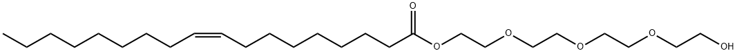 2-[2-[2-(2-hydroxyethoxy)ethoxy]ethoxy]ethyl oleate Struktur