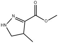 1H-Pyrazole-3-carboxylicacid,4,5-dihydro-4-methyl-,methylester(9CI) Struktur