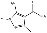 1H-Pyrazole-4-carboxamide,5-amino-1,3-dimethyl-(9CI) Struktur