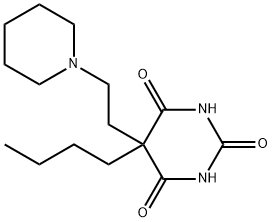 5-butyl-5-[2-(1-piperidyl)ethyl]-1,3-diazinane-2,4,6-trione Struktur