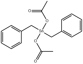 diacetoxydibenzylstannane Struktur