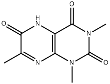 2,4,6(3H)-Pteridinetrione,  1,5-dihydro-1,3,7-trimethyl- Struktur