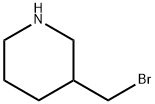 3-(bromomethyl)piperidine Struktur