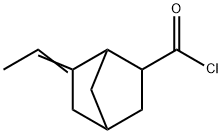 Bicyclo[2.2.1]heptane-2-carbonyl chloride, 6-ethylidene- (9CI) Struktur