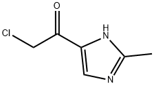 Ethanone, 2-chloro-1-(2-methyl-1H-imidazol-4-yl)- (9CI) Struktur