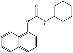 Carbamic acid, cyclohexyl-, 1-naphthalenyl ester (9CI) Struktur