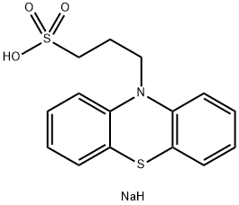 SODIUM PHENOTHIAZINE-10-YL-PROPYLSULFONATE Structure