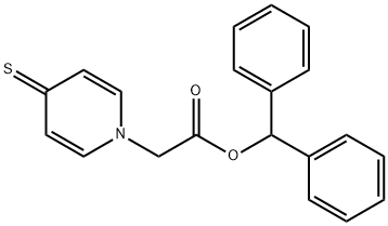 1-(DIPHENYLMETHOXYCARBONYLMETHYL)-4-THIOPYRIDONE Struktur