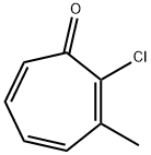 2,4,6-Cycloheptatrien-1-one,  2-chloro-3-methyl- Struktur