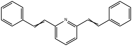 2,6-bis(2-phenylvinyl)pyridine  Struktur