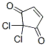 4-Cyclopentene-1,3-dione,  2,2-dichloro- Struktur