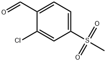 2-CHLORO-4-(METHYLSULFONYL)BENZALDEHYDE Struktur