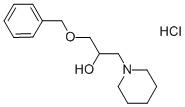 1-(BENZYLOXY)-3-PIPERIDIN-1-YLPROPAN-2-OL HYDROCHLORIDE Struktur