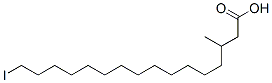 16-iodo-3-methylhexadecanoic acid Struktur