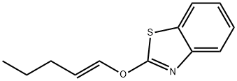 Benzothiazole, 2-(1-pentenyloxy)-, (E)- (9CI) Struktur