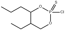 2-Chloro-5-ethyl-4-propyl-1,3,2-dioxaphosphorinane 2-sulfide Struktur