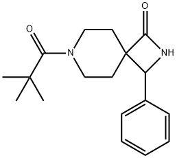 tert-butyl 3-oxo-1-phenyl-2,7-diazaspiro[3.5]nonane-7-carboxylate Struktur