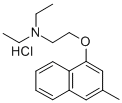 N,N-Diethyl-2-(3-methyl-1-naphthoxy)ethylamine hydrochloride Struktur