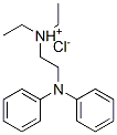 2-(diphenylamino)ethyl-diethyl-azanium chloride Struktur