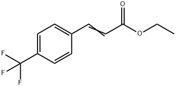 2-Propenoic acid, 3-[4-(trifluoromethyl)phenyl]-, ethyl ester Struktur